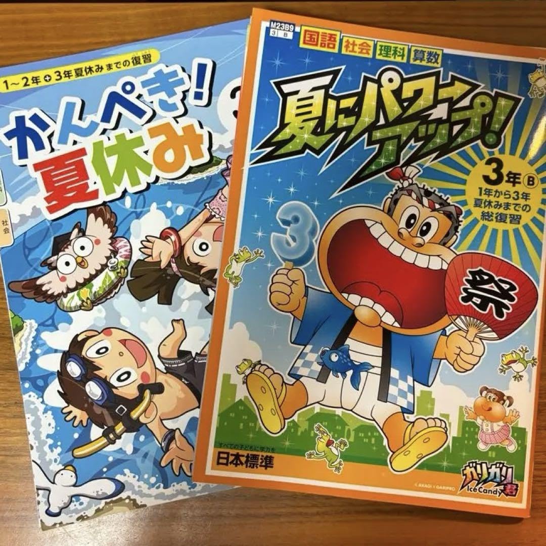 Amazon.co.jp: 、答え付き小学3年生 夏休の教材国語、算数、理科
